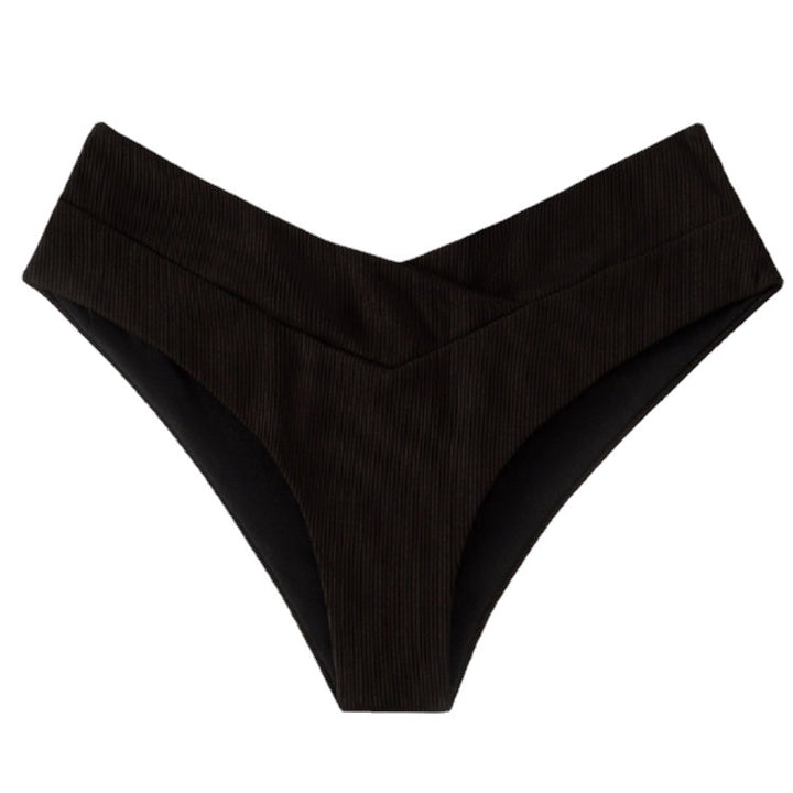 Damen Hochgeschnittene Bikinihose mit V-Ausschnitt Echo Archiv