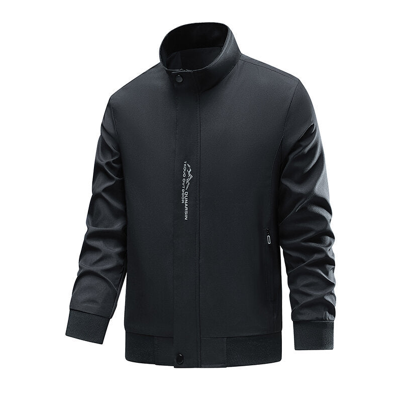 Herren Sportliche Übergangsjacke mit hochschließendem Kragen und seitlichen Reißverschlusstaschen Echo Archiv