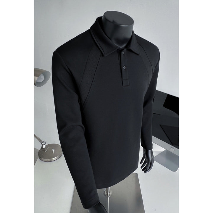 Herren Sport Langarm Polo Shirt Echo Archive
