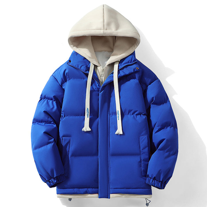 Unisex Wattierte Kapuzen‑Steppjacke mit Double‑Layer Kapuze und elastischen Bündchen Echo Archiv