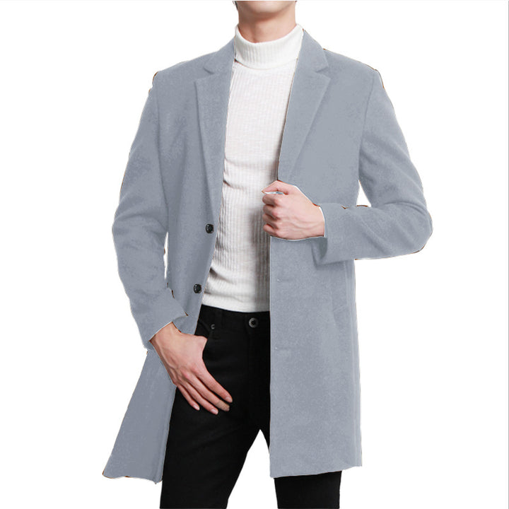 Herren eleganter Woolcoat mit modernem Schnitt Echoarchiv