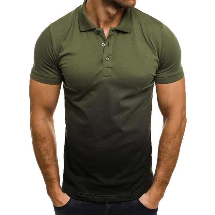 Herren Poloshirt mit modernem Farbverlauf und atmungsaktivem Schnitt Echoarchiv
