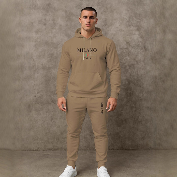 Herren Sportlicher Hoodie und Jogginghose Set Echoarchiv