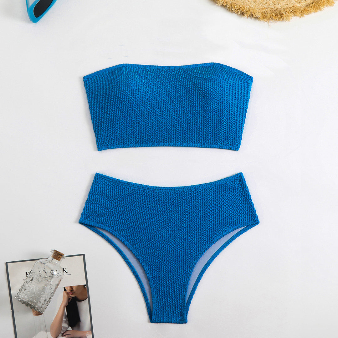Damen Bandeau-Bikini-Set aus strukturiertem Material Echo Archiv