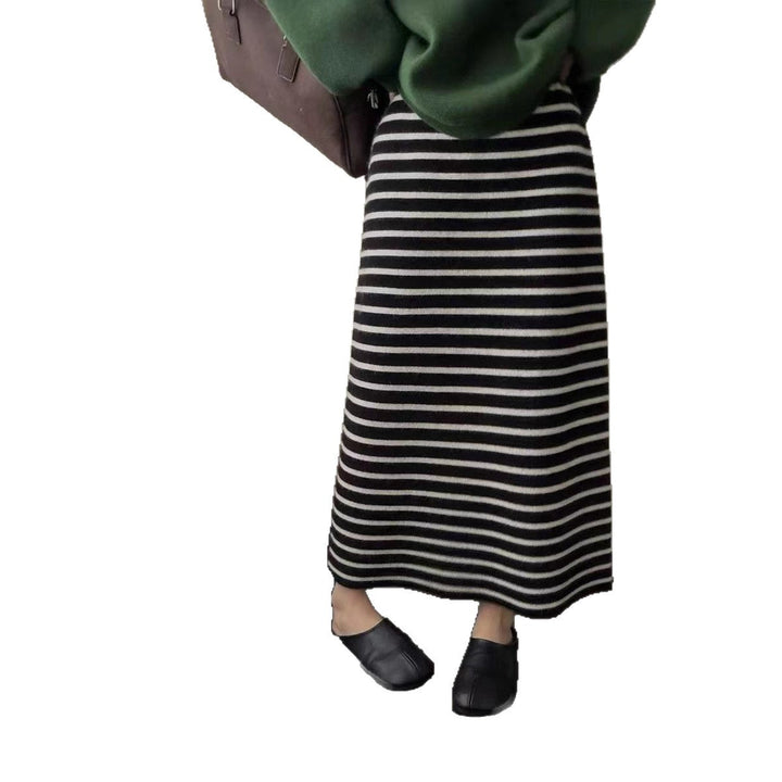 Damen Langer gestreifter Jerseykleid Echo Archiv