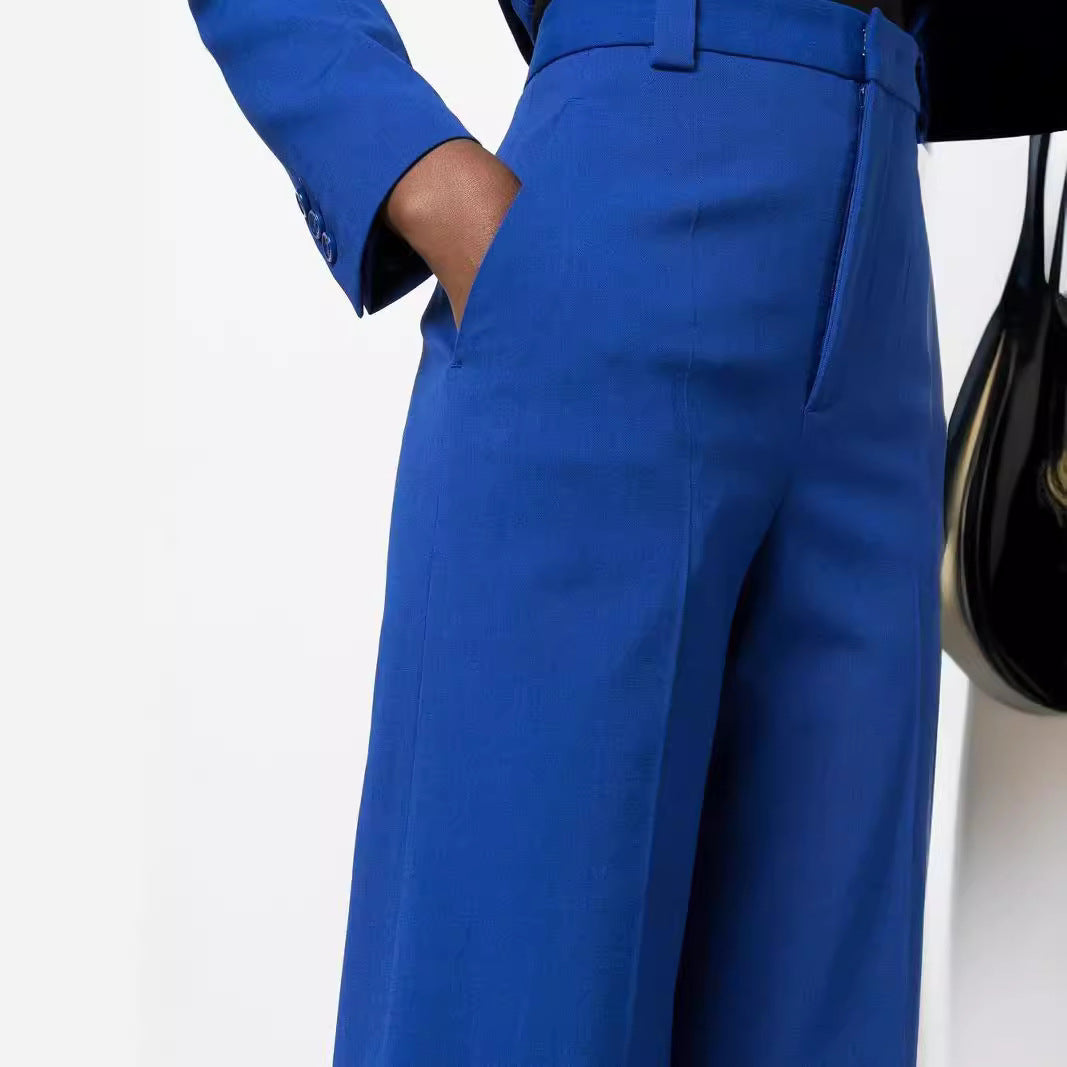 Damen High‑Waist Weitbein‑Hose im Tailoring‑Look Echoarchiv