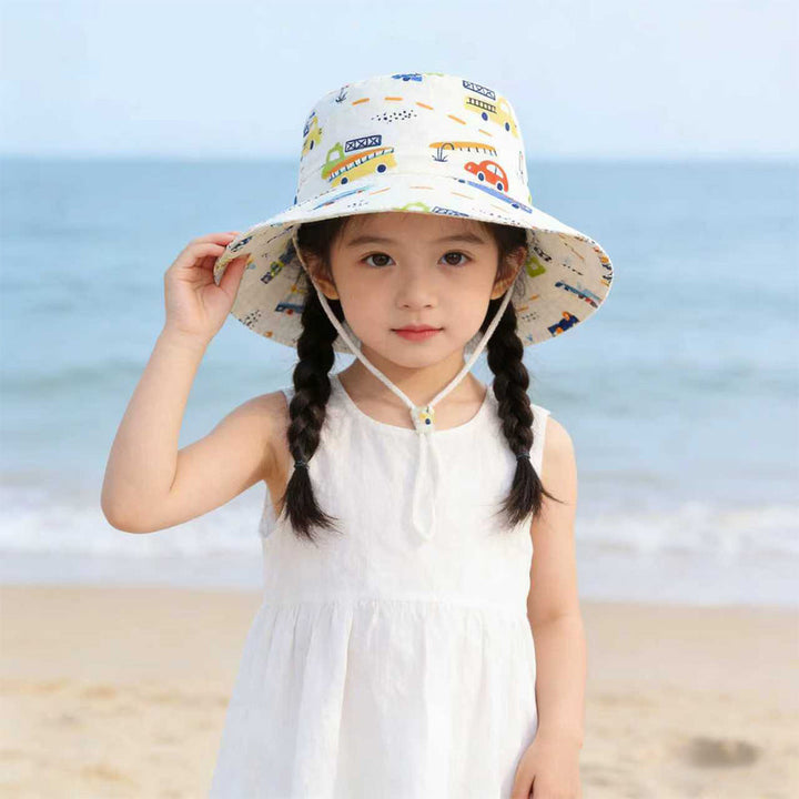 Unisex nan Kinder Sonnenhut mit breiter Krempe verstellbarem Kinnband und Einhornprint  Echo Archiv