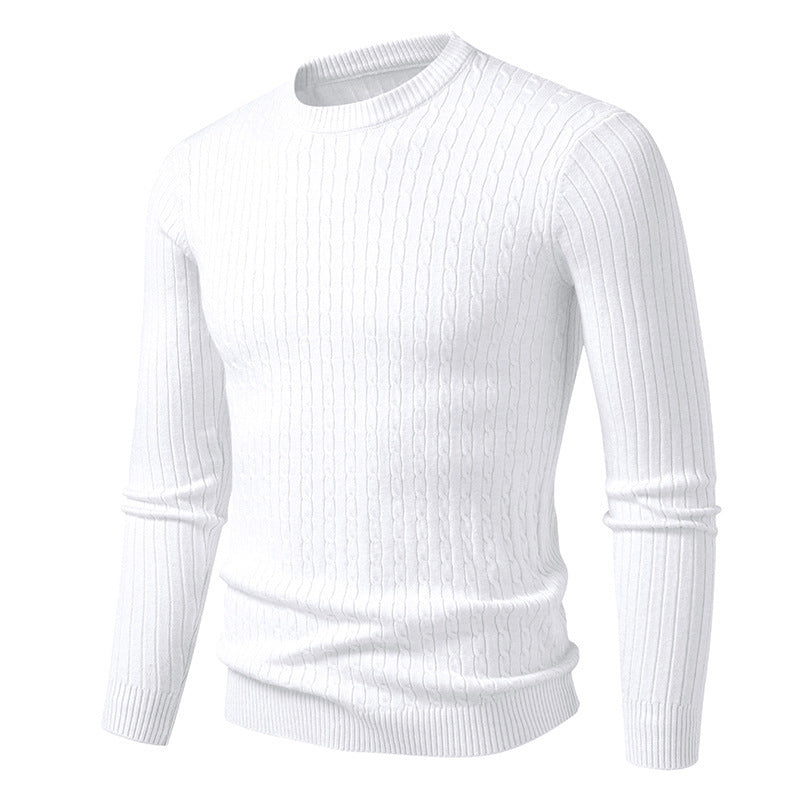 Herren Feinstrickpullover mit strukturiertem Zopfmuster Echoarchiv