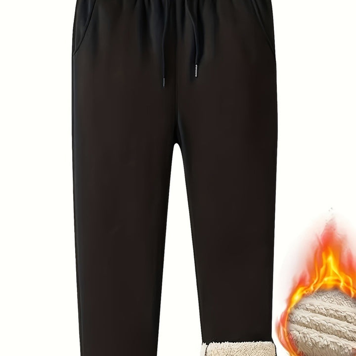 Herren Thermo-gefütterte Jogginghose mit Sherpa-Innenfutter und elastischem Bund Echo Archiv