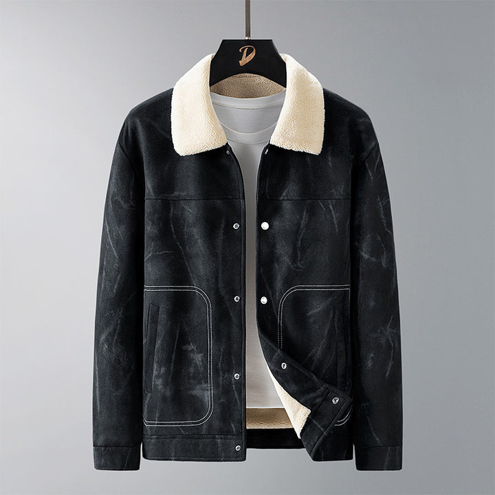 Herren Wendejacke aus Kunstleder mit Kuschelfutter Echo Archiv