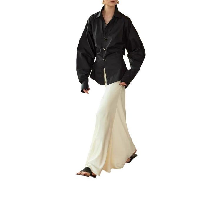 Damen Oversized Bluse mit ausgefallenem Schnitt Echoarchiv