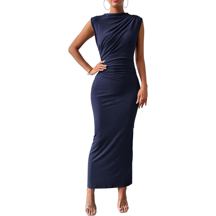 Damen Maxikleid mit figurbetontem Schnitt und seitlichem Schlitz Echo Archiv