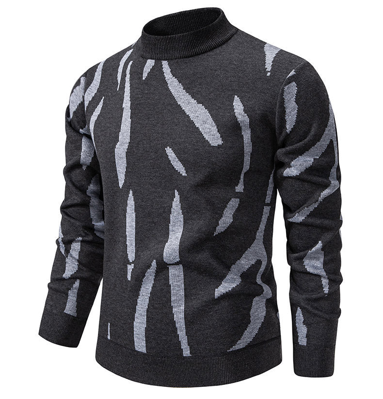 Herren modischer Pullover mit grafischem Muster Echoarchiv