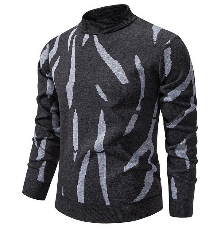 Herren modischer Pullover mit grafischem Muster Echoarchiv