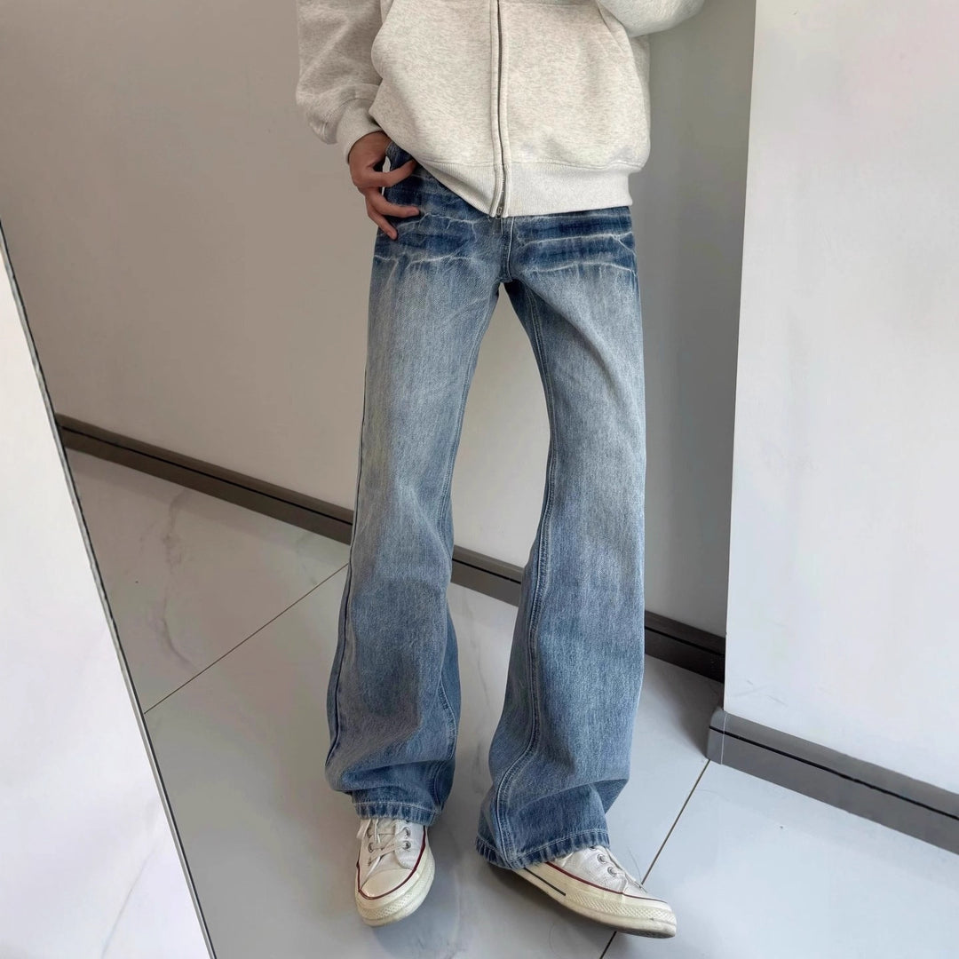 Damen Modische Flared Jeans Echoarchiv