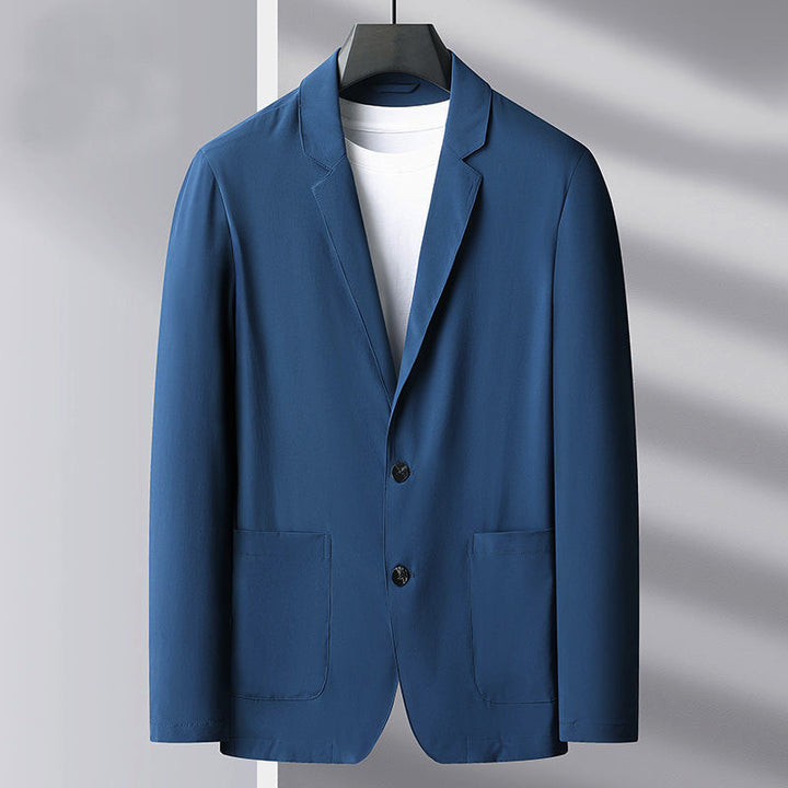 Herren Slim Fit Blazerjacke aus atmungsaktivem Stoff Echoarchiv