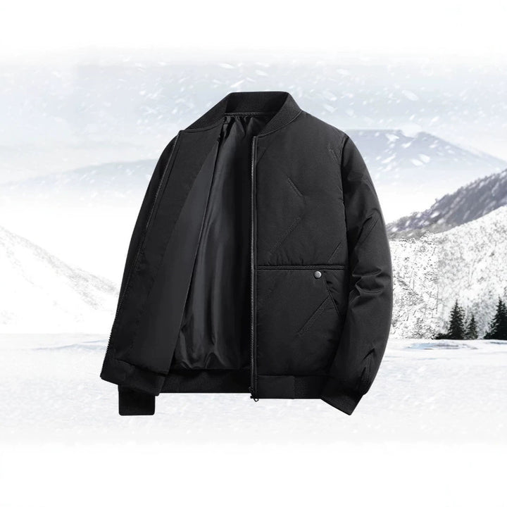 Herren Gepolsterte Thermo-Bomberjacke mit Stehkragen, Reißverschluss & isolierender Wattierung Echo Archiv