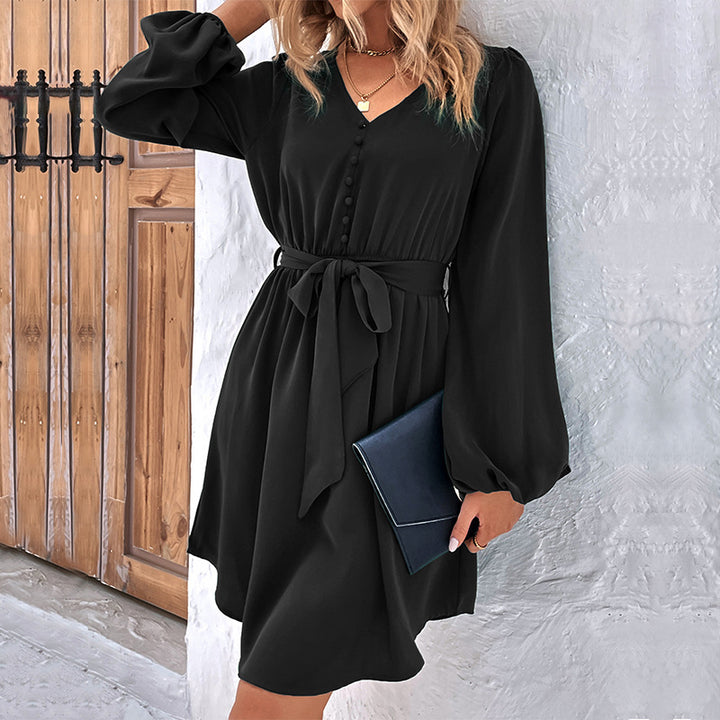 Damen Elegantes Wickelkleid mit schickem Gürtel Echo Archiv