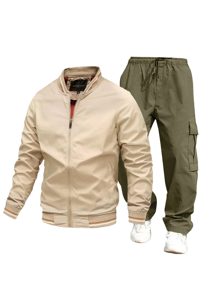 Herren Sportliche Jacke und Cargo-Hose Set Echo Archiv