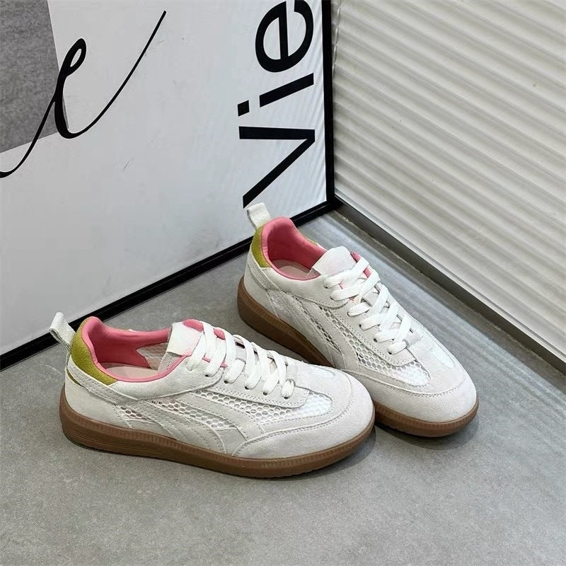 Damen Retro-Sneaker mit atmungsaktiver Oberflächenstruktur und strukturierter Sohle Echo Archiv