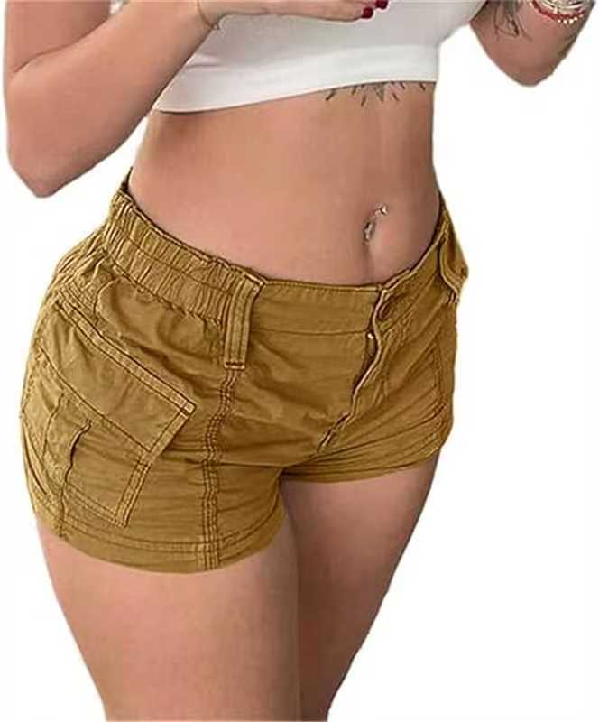 Damen bequeme Cargo-Shorts mit elastischem Bund und praktischen Taschen Echo Archiv