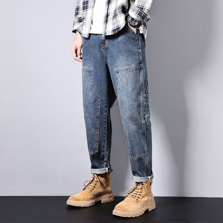 Herren Bequeme Vintage Cargo-Jeans Echoarchiv