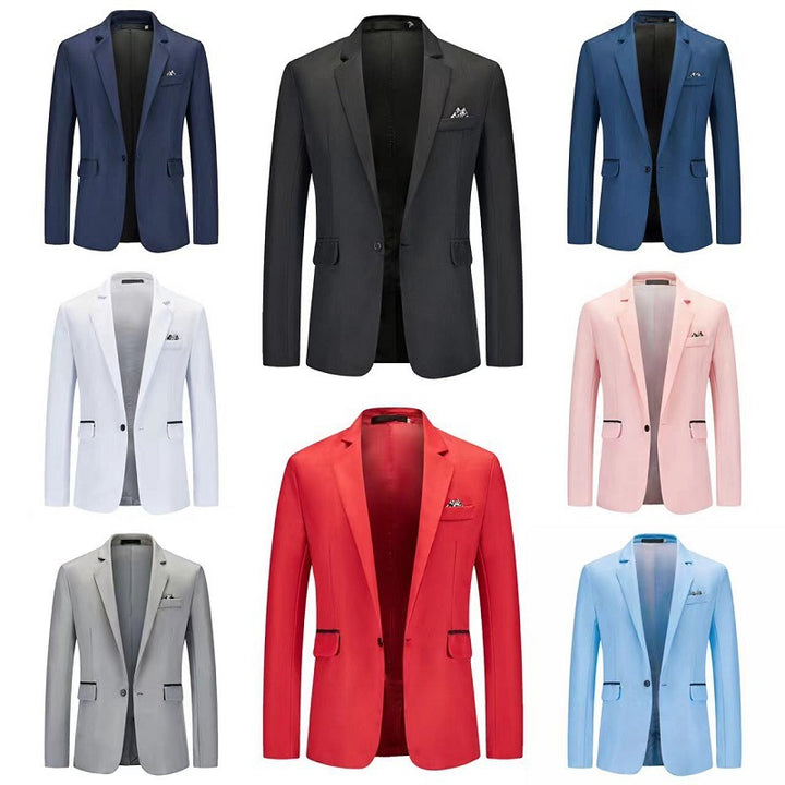 Herren eleganter Blazer mit strukturiertem Design und feinen Details Echoarchiv