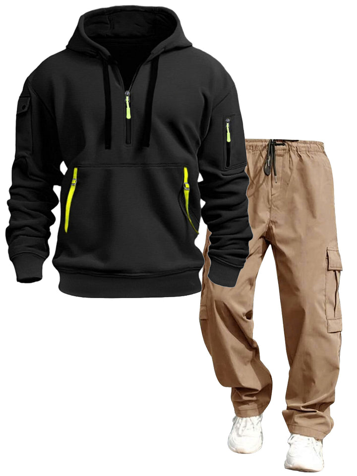 Herren lässiger Kapuzenpullover und Jogginghose Echo Archiv