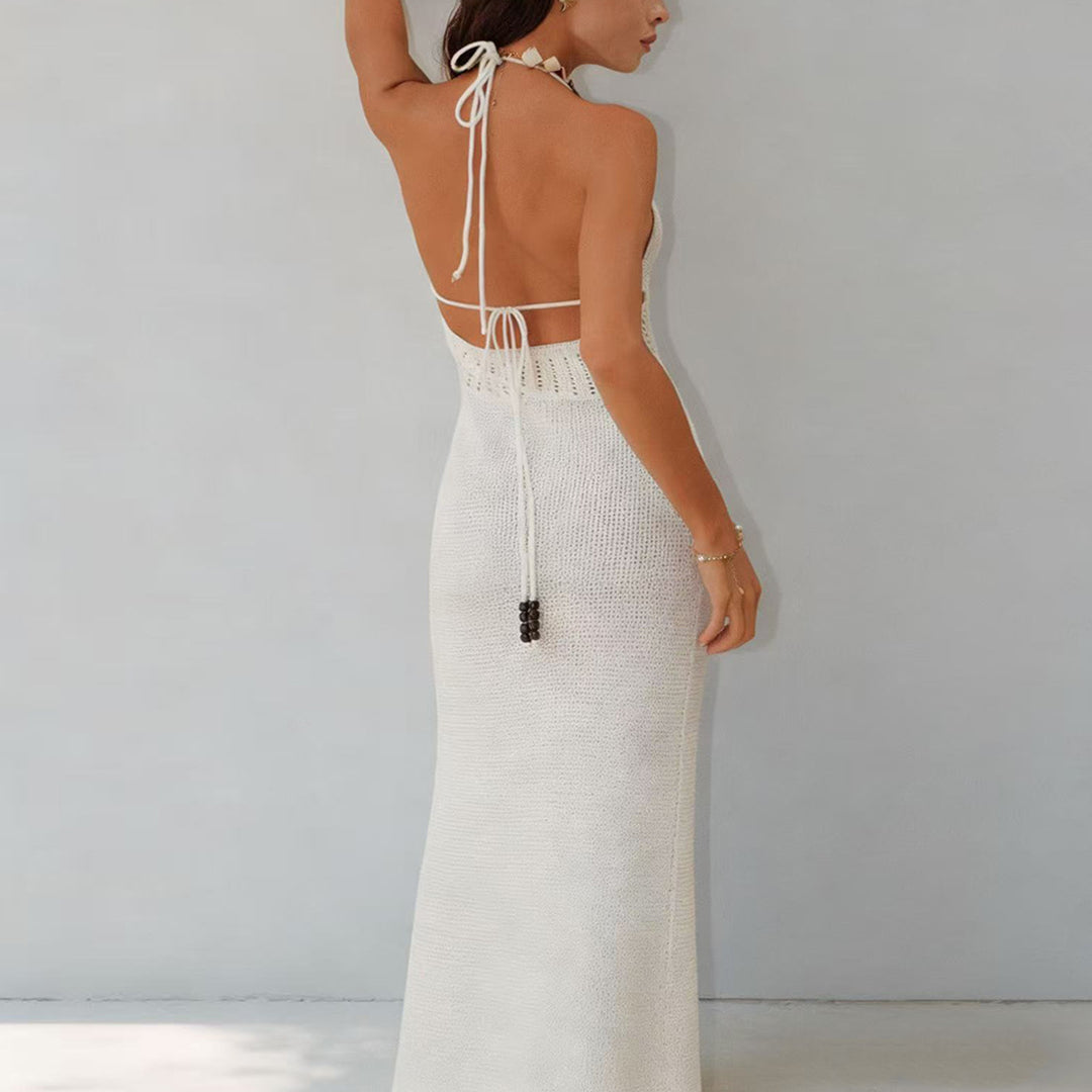 Damen elegantes Strickmaxikleid mit raffinierten Details Echo Archiv