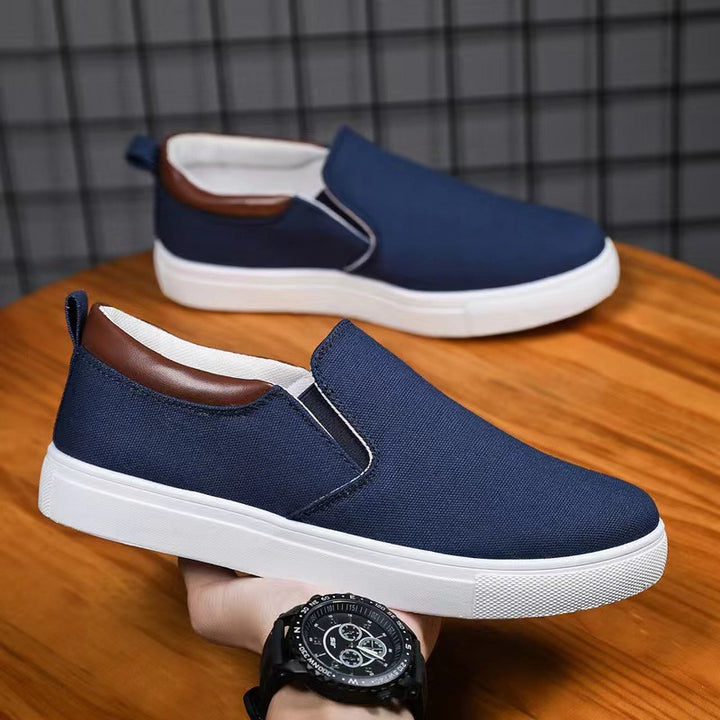Herren nan Canvas-Slip-On Sneaker mit elastischen Einsätzen, gepolsterter Fersenmanschette und leichter EVA-Sohle Echo Archiv