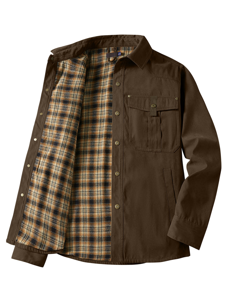 Herren Flanell gefütterte Arbeitsjacke Echoarchiv
