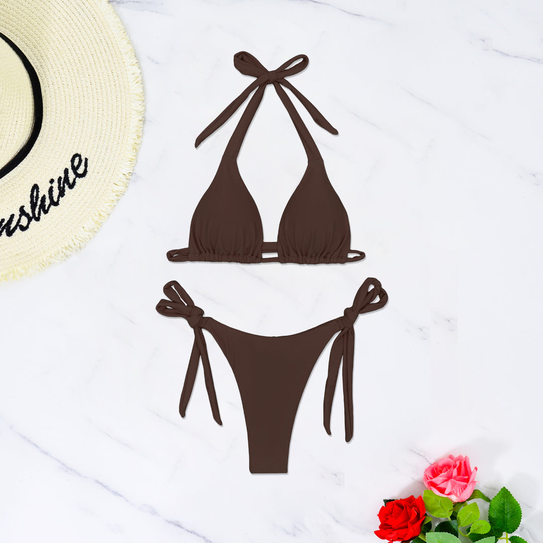 Damen Triangel-Bikini mit raffinierten Bindebändern und hochelastischem Stoff Echo Archiv