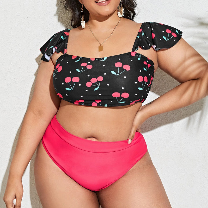 Damen Tankini-Set mit voluminösen Rüschendetails und hochwertigem Schnitt Echo Archiv