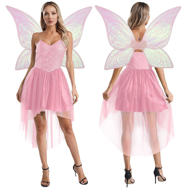Damen Märchenhaftes Elfenkleid mit schimmernden Details und voluminösem Tüllsaum Echo Archiv