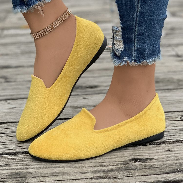 Damen Mokassins mit eleganter Schnittform aus hochwertigem Wildleder Echoarchiv
