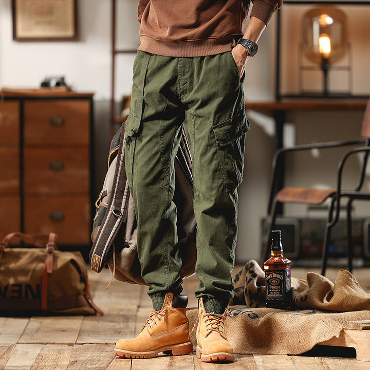 Herren Cargo-Joggerhose mit Multifachtaschen und elastischem Saum Echo Archiv
