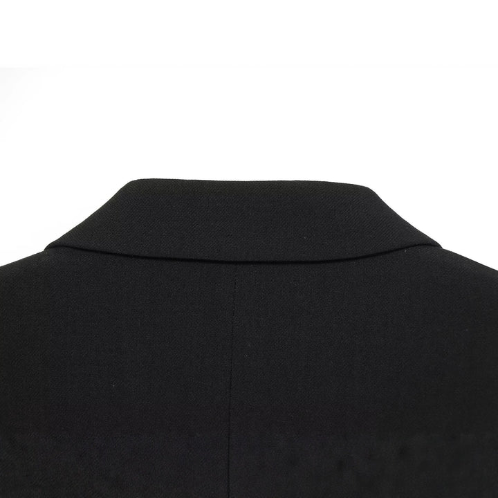 Damen Einreihiger Kurzblazer mit Notch-Revers, strukturierter Passform und Pattentaschen Echoarchiv