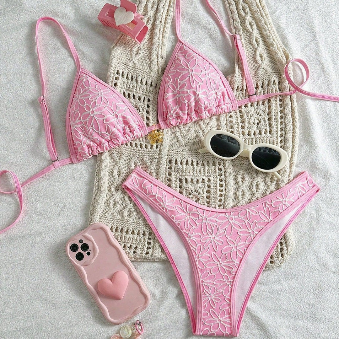 Damen Blumendekoriertes Bikini-Set Echo Archiv