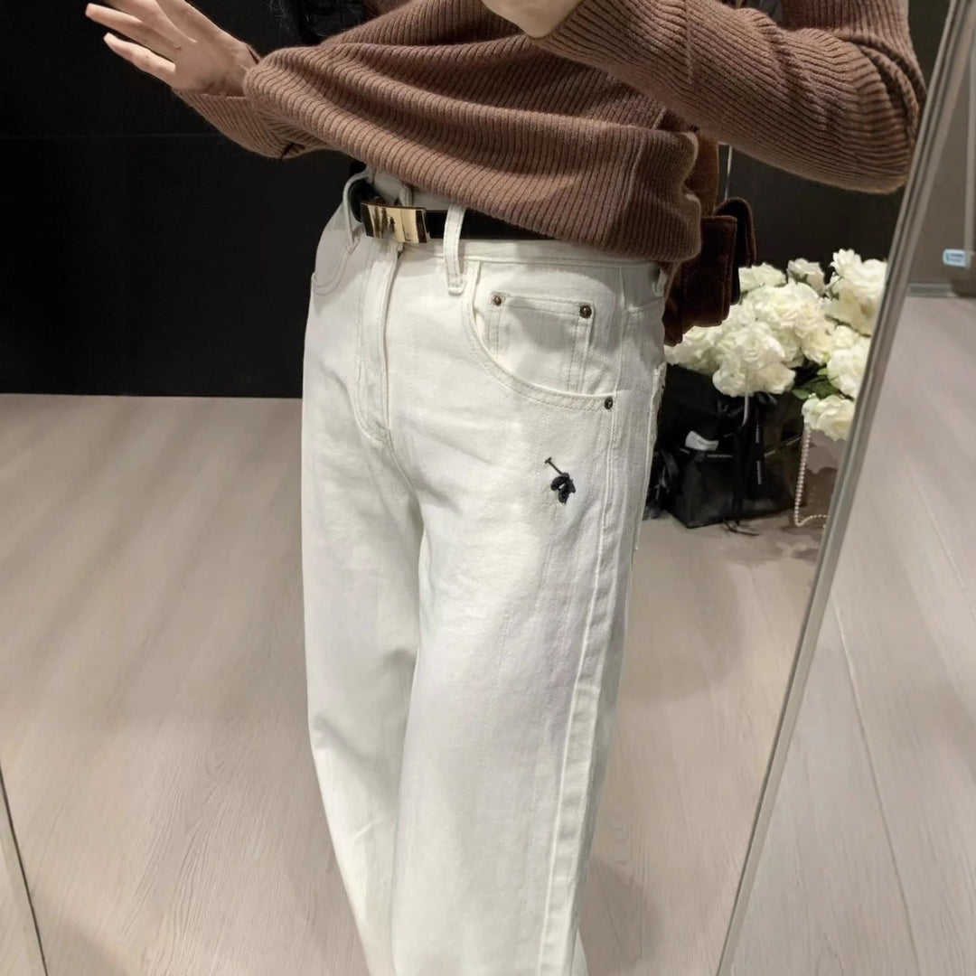 Damen Weite High-Waist Jeans Echo Archiv