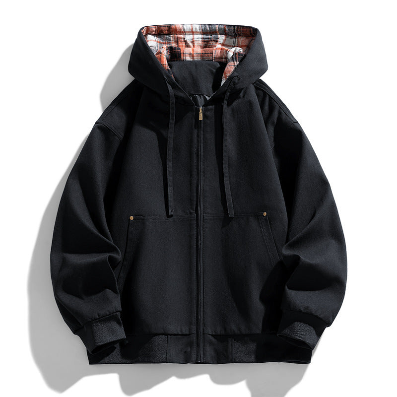 Herren Sportliche Kapuzenjacke mit Fleece-Futter Echo Archiv