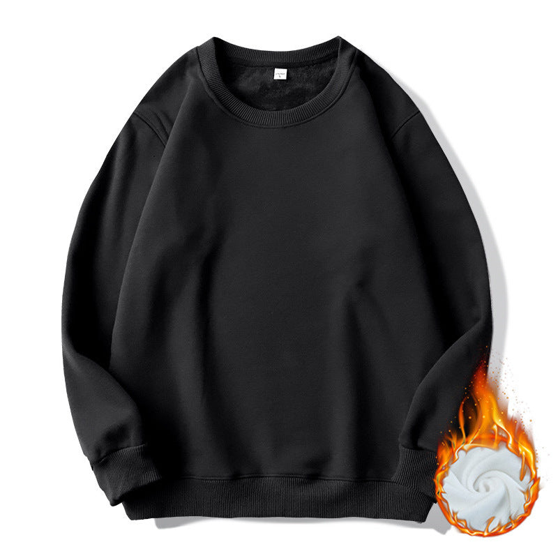 Unisex Thermo-Fleece Sweatshirt mit Rundhals und angerautem Innenfutter – Marzano