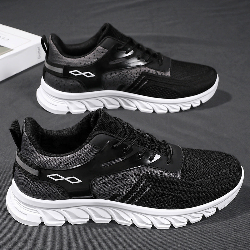 Herren nan flexibler Mesh-Running-Sneaker mit geformter Memory-Fußsohle und stoßdämpfender Wellenlaufsohle Echo Archiv