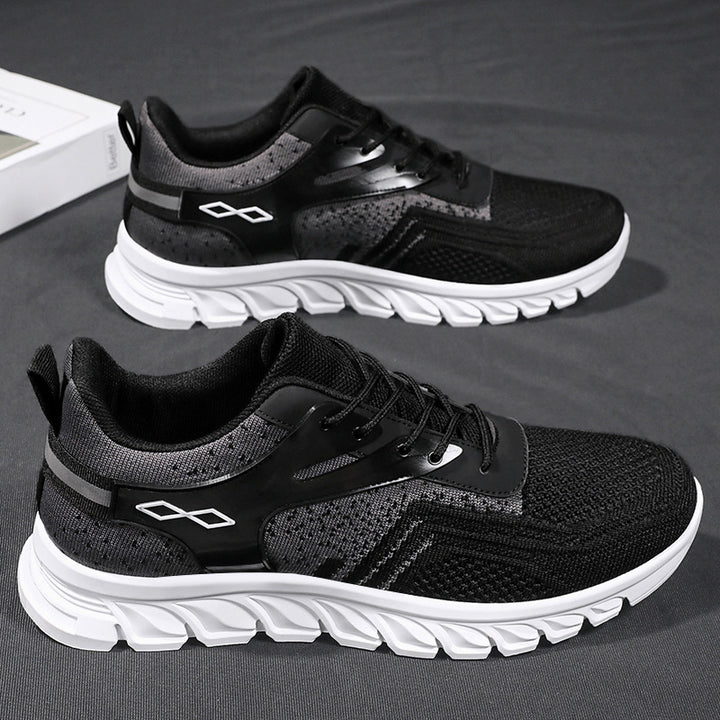 Herren nan flexibler Mesh-Running-Sneaker mit geformter Memory-Fußsohle und stoßdämpfender Wellenlaufsohle Echo Archiv