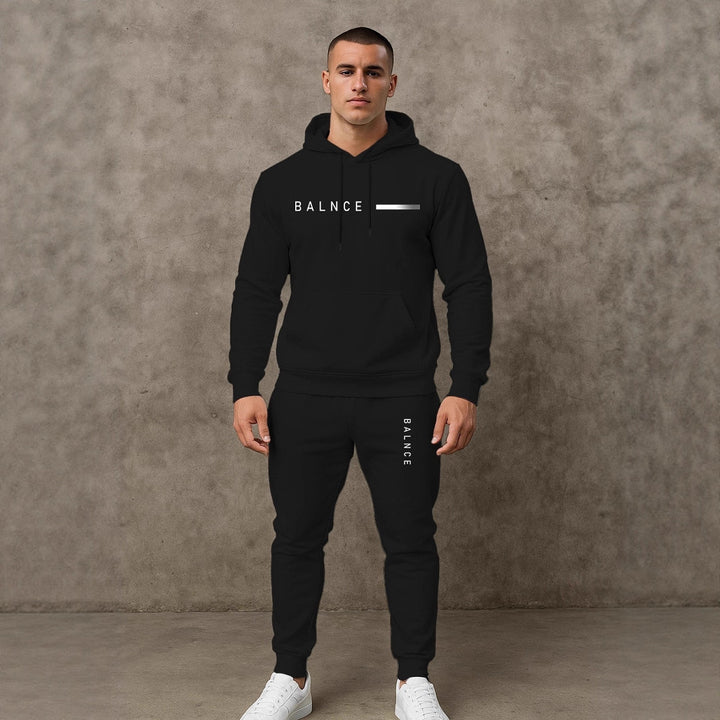 Herren Sportliches Jogginganzug-Set mit Kapuze und praktischen Taschen Echoarchiv