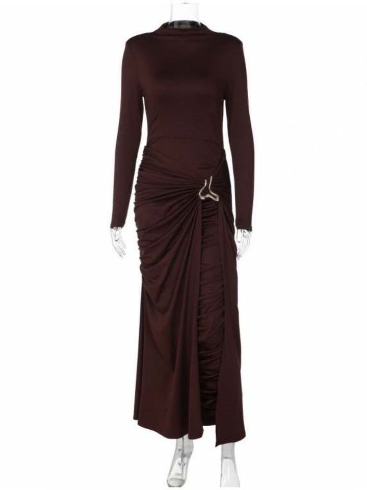Damen Elegantes Kleid mit innovativem Design und kunstvollen Drapierungen Echo Archiv