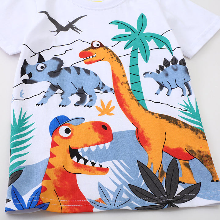 Kinder T-Shirt mit lebendigem Dinosaurier-Motiv Echo Archiv
