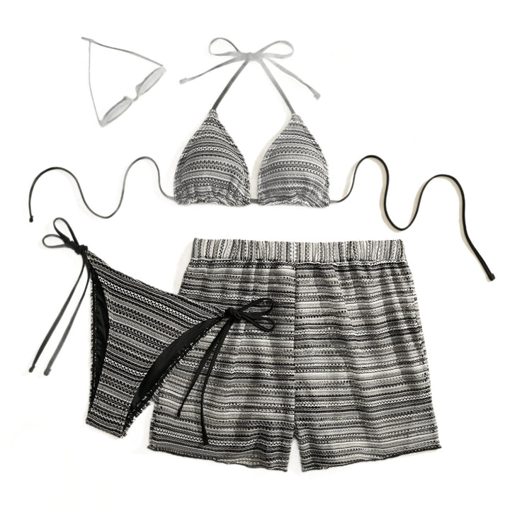 Damen Triangel-Bikini-Set mit luftiger Shorts Echo Archiv