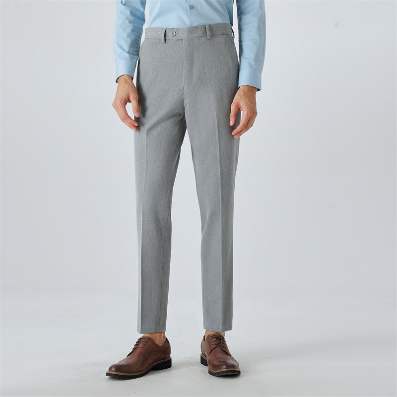 Herren elegante Anzughose mit schmalem Schnitt und feinem Muster Echoarchiv