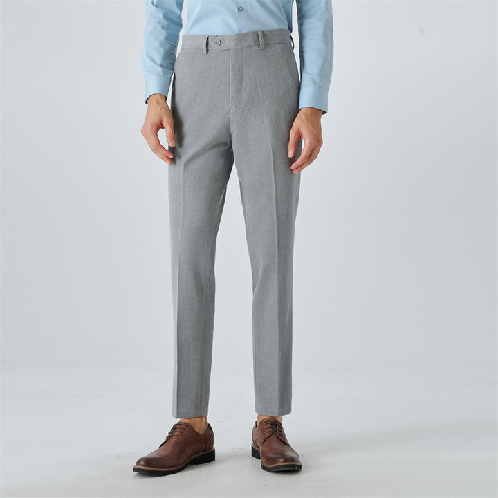 Herren elegante Anzughose mit schmalem Schnitt und feinem Muster Echoarchiv