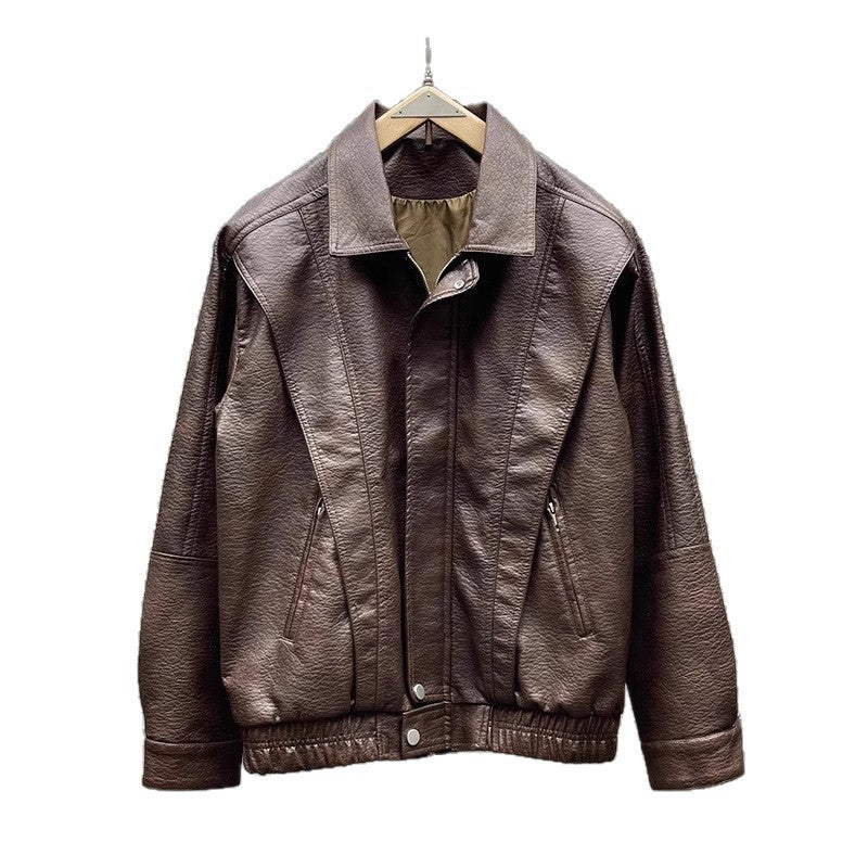 Damen Modische Lederjacke Echoarchiv
